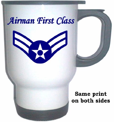 Airman First Class Us Air Force White Stainless Steel Mug | Desertcart Aruba