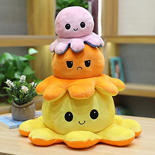 Amazon.co.jp: 可愛い ぬいぐるみ タコ リバーシブルタコ人形の