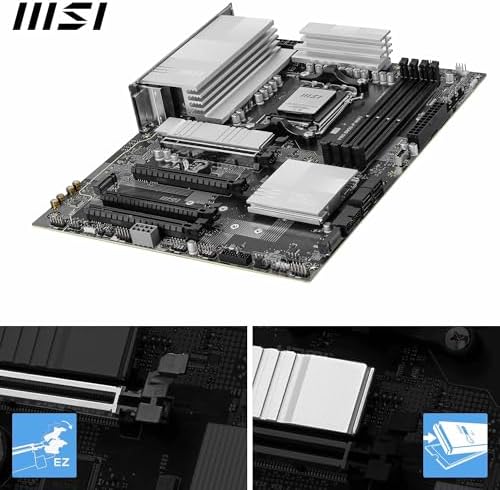 MSI PRO B850-P WIFI Anakart, ATX - AMD Ryzen 9000/8000 / 7000 İşlemcileri, AM5 - DDR5 Bellek Arttırmayı (8200+ MT/s OC), PCIe 5.0 x16 ve 4.0 x16, M.2 Gen5, Wi-Fi 7, 5G LAN'ı destekler - Görsel 4