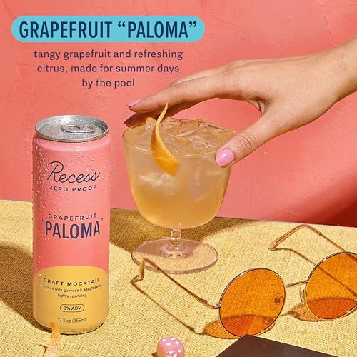 Image of Recess Zero Proof Grapefruit Paloma Mocktail, 12 Pack