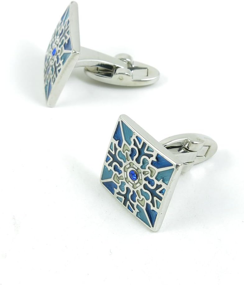 Cufflinks Cuff Links Fashion Mens Boys Jewelry Wedding Party Favors Gift AZA059 Enamel Retro Pattern