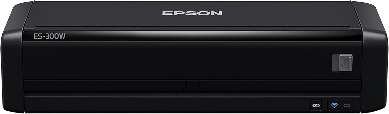Epson WorkForce ES-300W Wireless Color Portable Document Scanner with ADF for PC and Mac Sheet-fed, Duplex Scanning