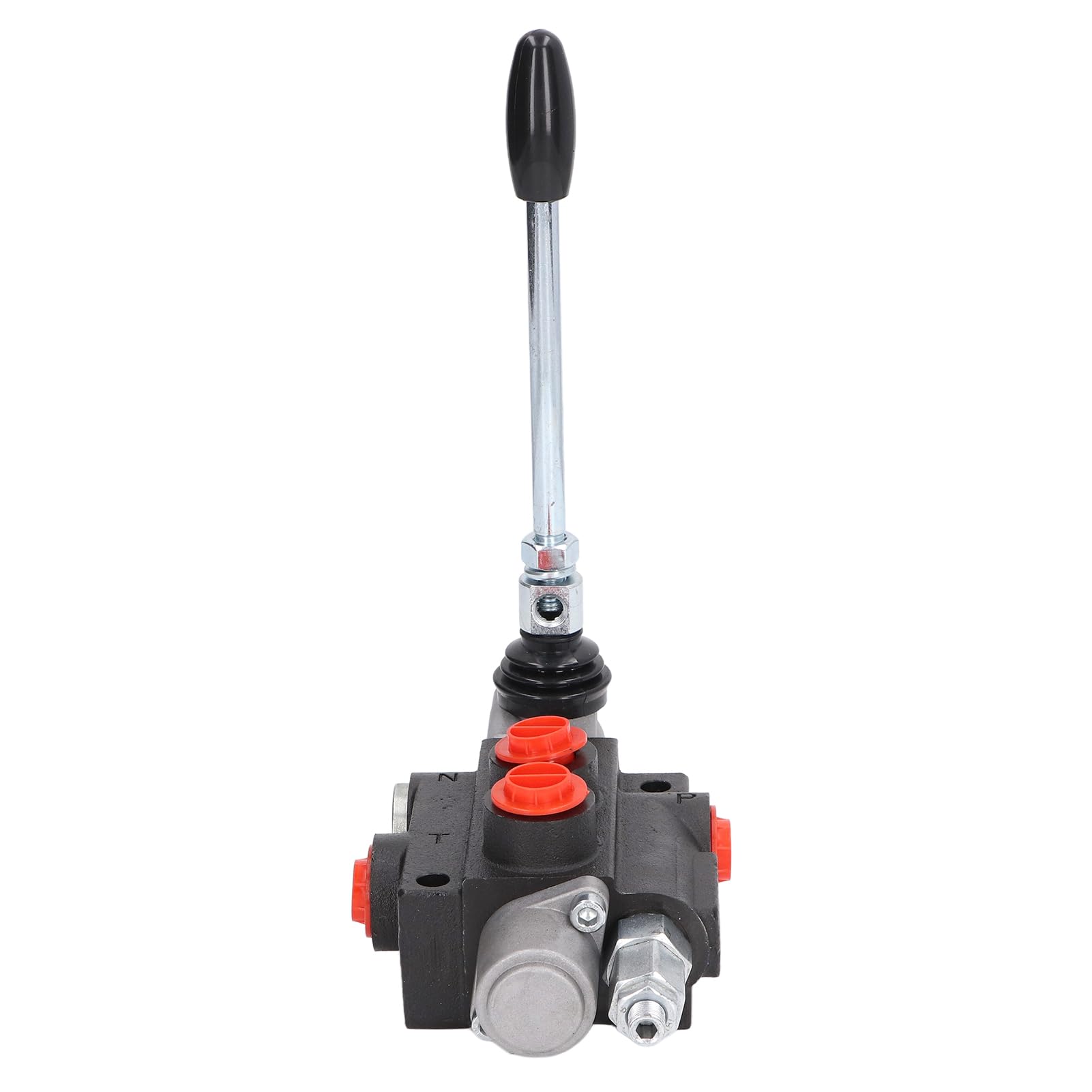 Tbest Válvulas de Control Direccional Hidráulicas, Kit de Válvula de Control de Flujo Hidráulico 1 Carrete de Doble Efecto con Barra de Alivio Ajustable de Control Accesorio