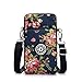 perfecti Handy Umhängetasche Universal Handytasche zum Umhängen Kartentasche Geldbörse Handy Schultertasche Mini Crossbody Tasche Damentasche für Frauen, 19 x 10 x 6cm