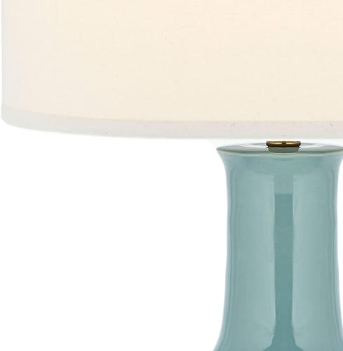 Miniatura 8 de SAFAVIEH Lighting Collection Paris - Lámpara de mesa moderna de cerámica azul real de 28 pulgadas, para dormitorio, sala de estar, oficina en casa,
