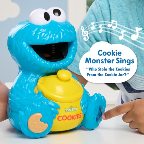Just Play 57782 Sesame Street Cookie'S Counting Jar, 12-Pieces, 20+ Phrases And Sounds, Learning And Education, Kids Toys thumb #1