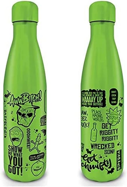Rick and Morty (Quotes) Metal Drinks Bottle, 500ml