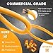 Yaoledly 50FT Construction String Lights, 50W 5 Bulbs Work Lights with E26 Base, IP65 Waterproof, 4000LM 6500K Indoor & Outdoor Temporary Lighting for Workshop, Mine cave, Job Site