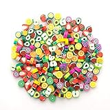 ♥ Tamaño: 6.4 * 6 * 3.8 mm, el tamaño de las cuentas de plástico es muy pequeño, preste atención antes de comprar.