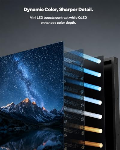 Image of SYLVOX Outdoor TV, 65'' Helio QLED Mini LED TV 120Hz, Ultra-Bright 3500 Nits, IP56 Waterproof, Anti-Glare, Dolby Atmos Speaker 30W*2, Smart Google TV for Poolside or Full Sun Area (Cinema Pro Series)
