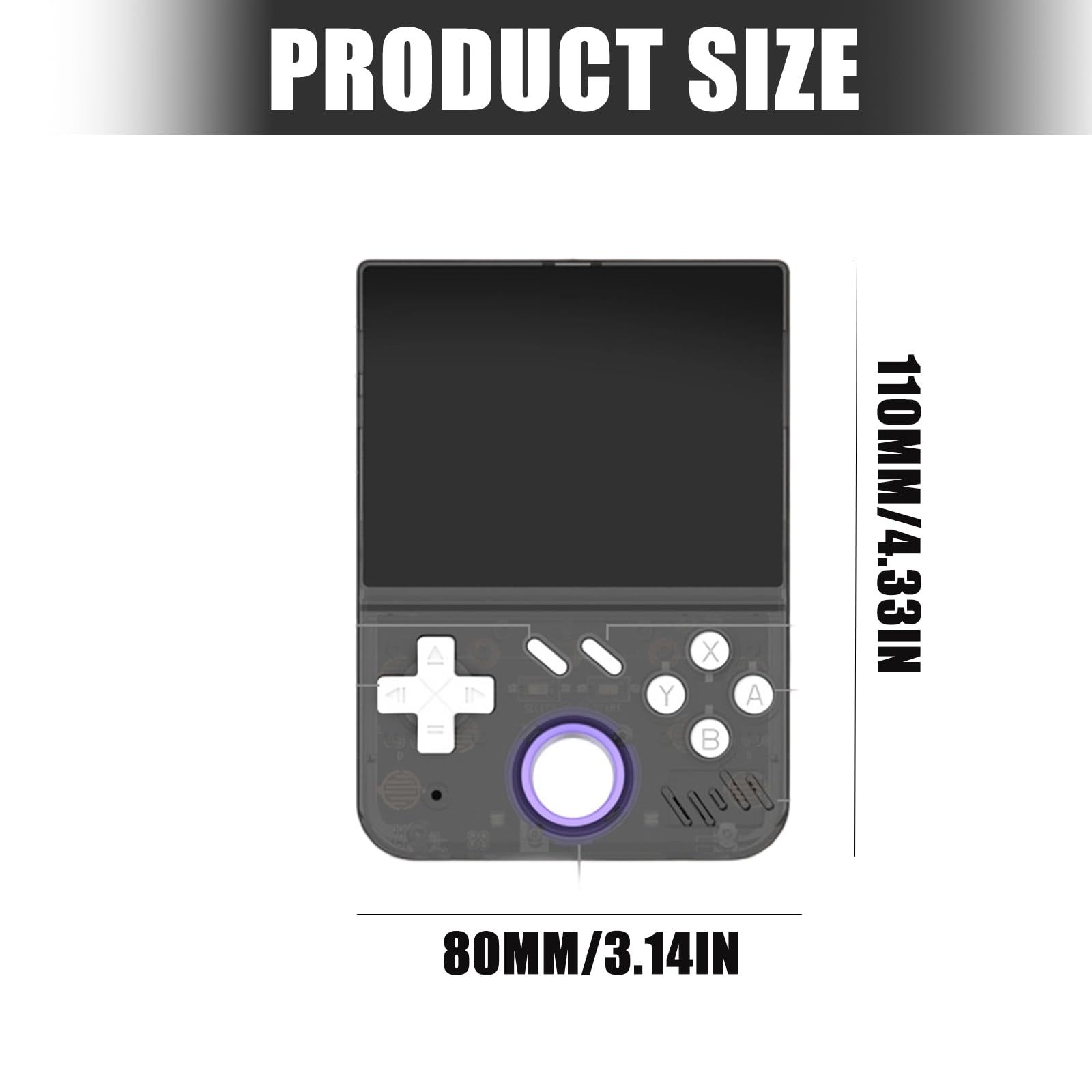 Source Handheld Gaming Systems - Pantalla digital portátil de 64 GB, diseño retro, almacenamiento precargado, para viajes, entretenimiento, alta resolución, retro, fuente abierta