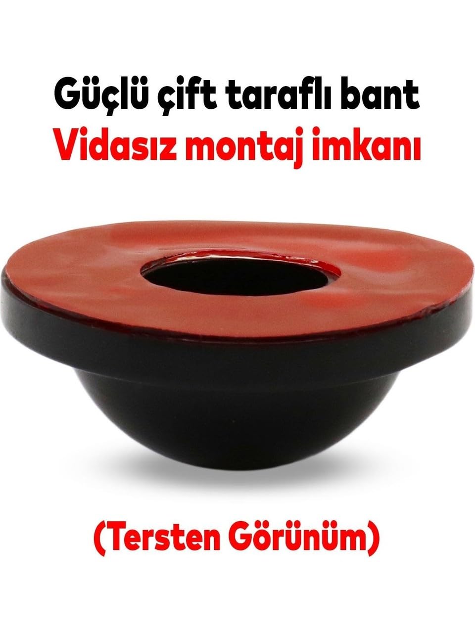 Silikon Kapı Stoperi Tamponu Yapışkanlı Siyah Kapı Kolu Stopu Sessiz Stop
