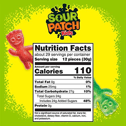 SOUR PATCH KIDS Soft & Chewy Candy, Family Size, 1 lb 14.4 oz - Thumbnail 2