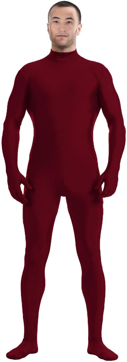 Aniler Men's and Women's Headless Spandex Bodysuit Zentai Jumpsuit Halloween Dress Up Party Cosplay Unitard Body Suit