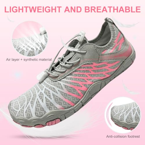 Image of ELETON Barefoot Shoes Women Men Footwear, Wide Toe Box Hiking Zero Drop Non-Slip Quick-Dry River Boat Pool Beach Water Shoes, Lightweight Swimming Running Walking Sneakers Unisex