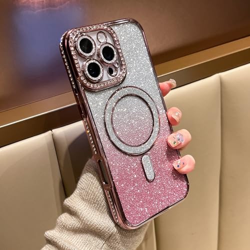 Coque iPhone 17 Pro 6,3 pouces transparente a paillettes et protection camera MagSafe - 5