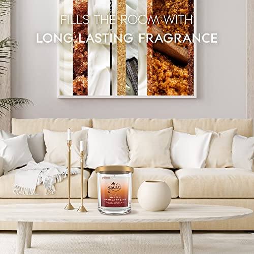 Glade Candle Large Jar, Large Candle Infused With Essential Oils, Air Freshener For Home Decor, Toasted Vanilla Cream, 16Oz #TOP2