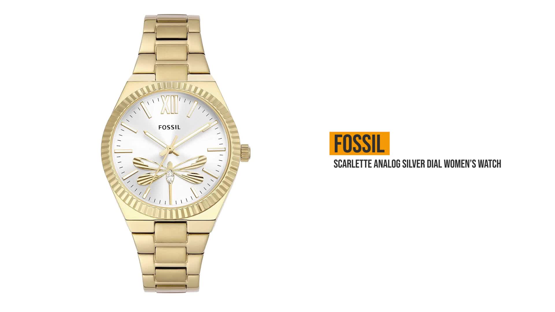Buy Fossil Scarlette Gold Watch ES5262 at Amazon.in
