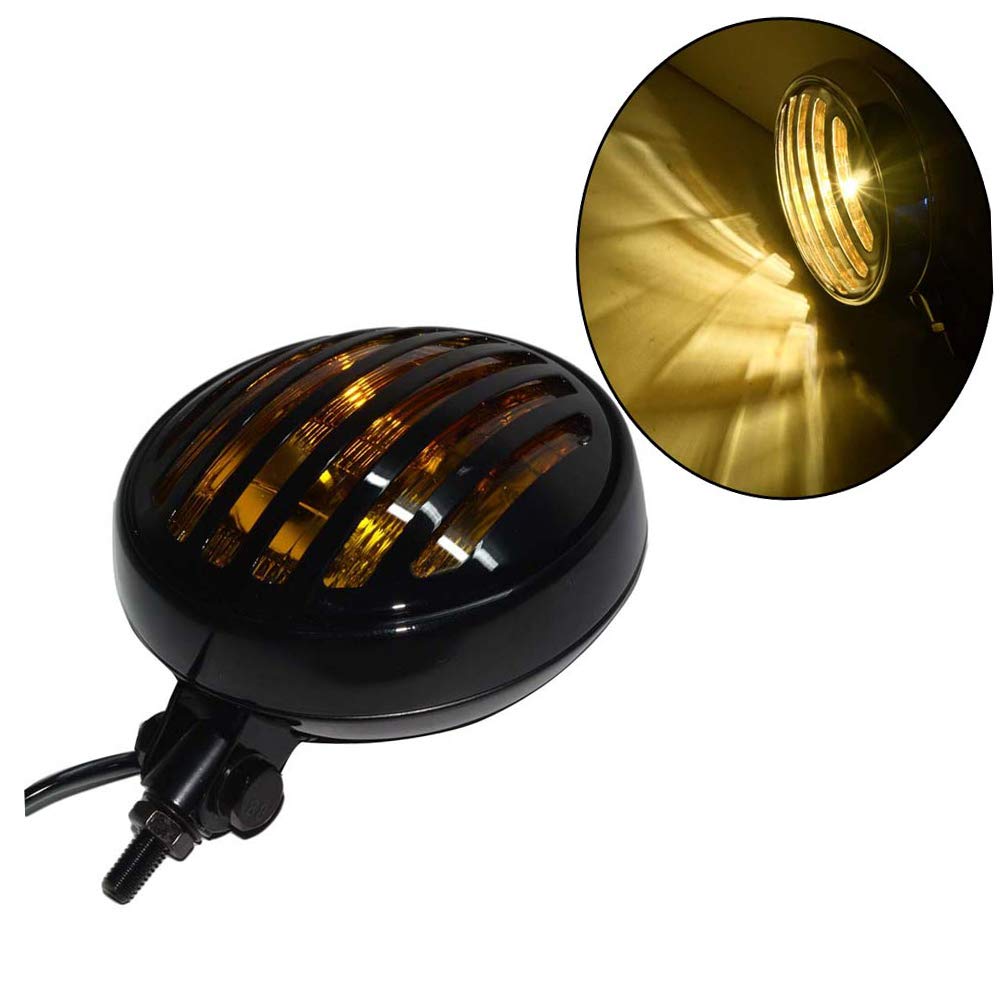 Buy 6" Bottom Grill Headlight Vintage Style Motorcycle Headlight Prison