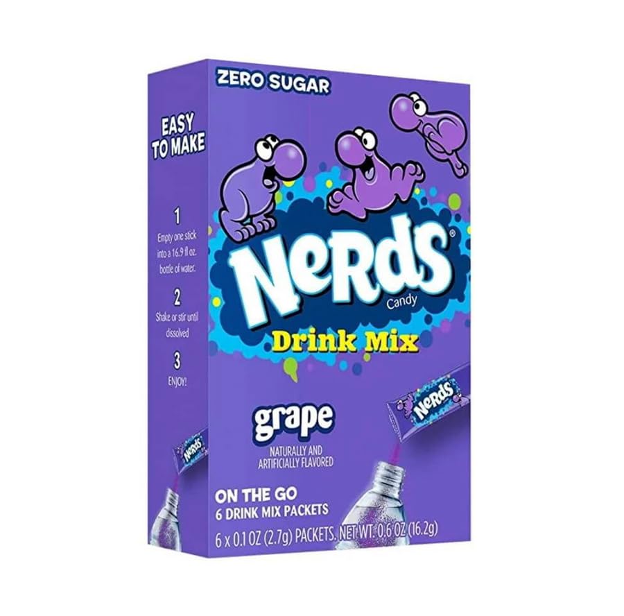 Nerds Grape On The Go 6 Satchets 16.2g | Pack Of 2