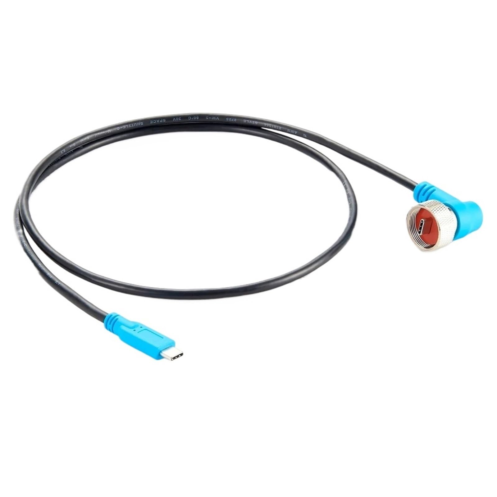 Wytrzymały i wodoodporny kabel USB C 90 stopni pod kątem prostym 90 stopni uszczelniony kabel USB C typ C męski na C męski