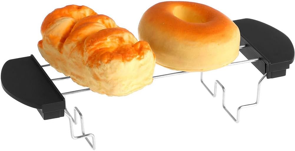 2 pack Toast Rack Stainless Steel Toaster Oven Rack Replacement Sandwich Warming with Handles 10.23 X 3.62 X 0.78 in for Toaster Accessories