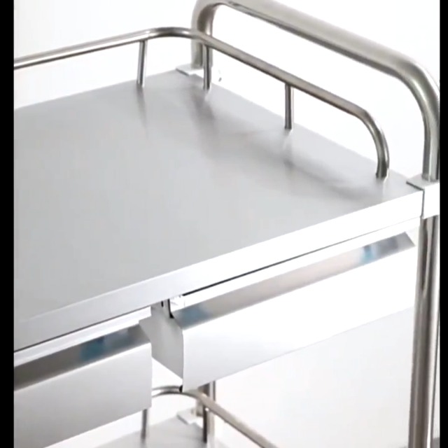 Amazon.co.jp: SOFAMIRE 医療用ワゴン 3段 回診車 介護用 ステンレス鋼