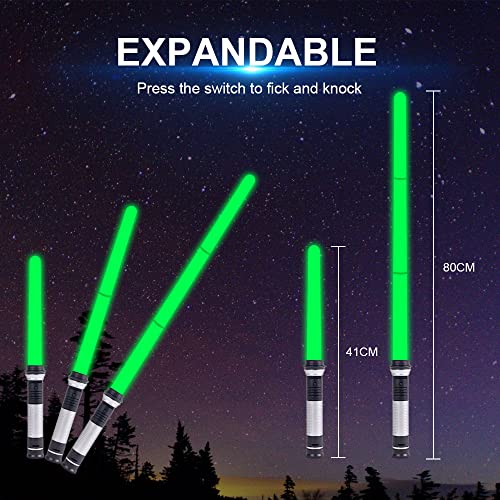image for OSDUE Light Up Saber with Sound, 7 Colors Retractable Lightsaber for K