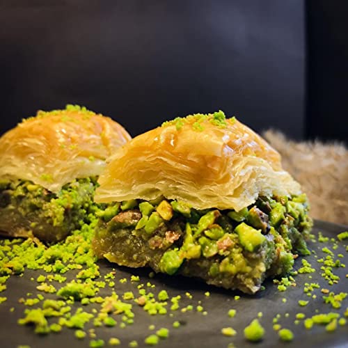 Delight In Every Bite With Gaziburma Mustafa's Pistachio Baklava -1.1 Lb (500 Grams) | Irresistible Taste And Quality Guaranteed #TOP2