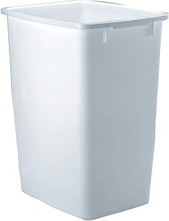 Rubbermaid FG280500WHT 21 Qt White Wastebasket