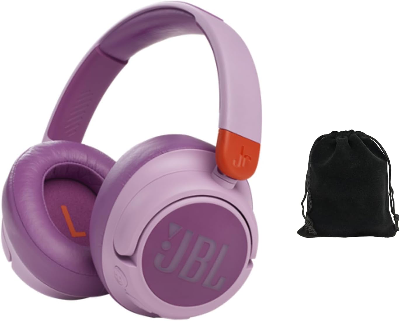 JBL JR 460NC Kids Wireless Over-Ear Noise Cancelling Headphones – Safe Volume Limited, Built-in Microphone, 20 Hours Playtime, Lightweight & Comfortable, Bluetooth 5.0, Includes Carrying Pouch (Rose)