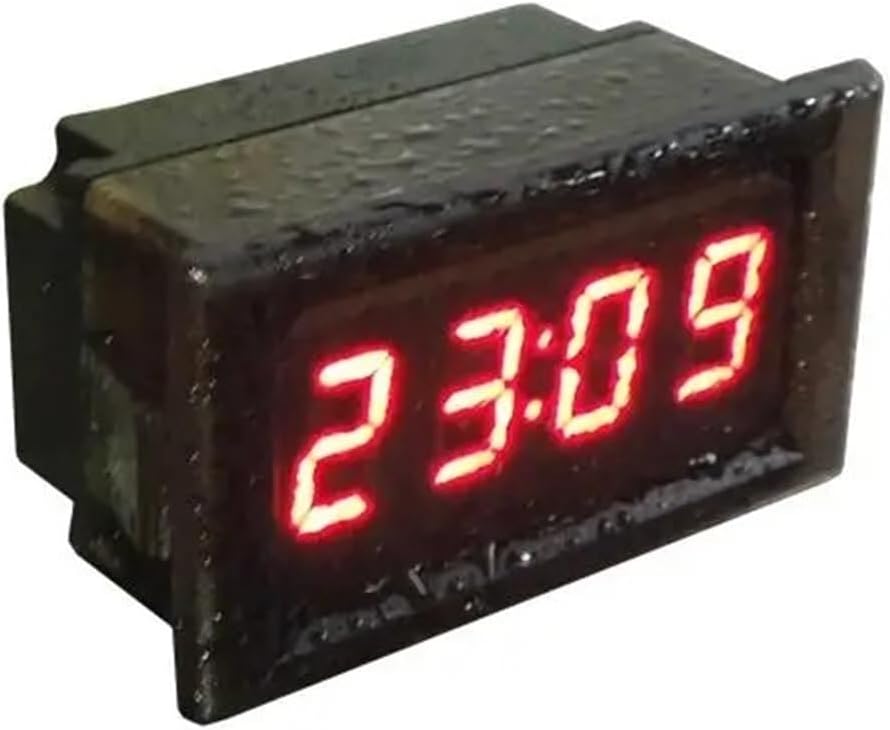 1pc YB28T-W Waterproof Clock LED Electric Alarm Clock Digital Thermometer Clock Date Year Month Day Hour Minute Second Timer(Red)