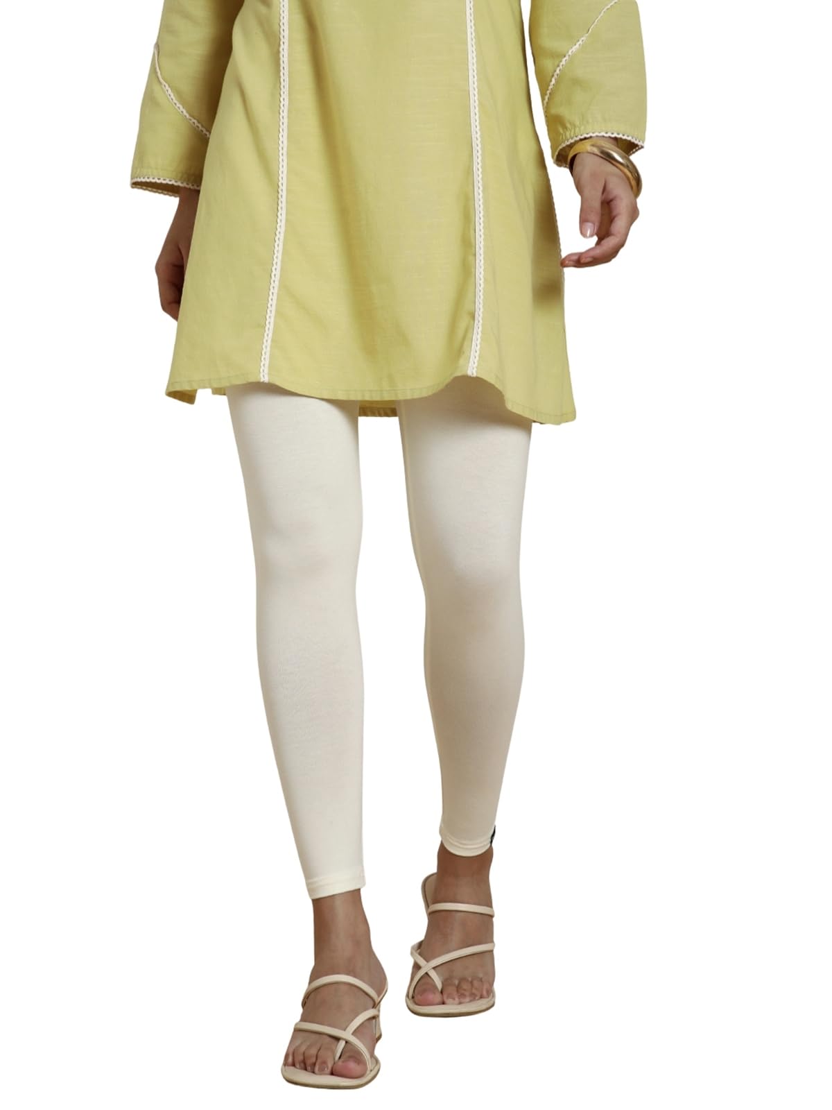 TWIN BIRDS Tailored Cut & Classic Fit Stretchable Viscose Elasthane Fabric Ankle Length Leggings for Women