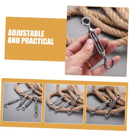 5 piezas Tensor de Cable Ojo Acero Inoxidable 304 M5 Resistente para Cercas, Toldo y Montaje de Sombra miniatura 3
