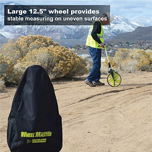 Calculated Industries 6540 Wheel Master Pro 12 Commercial Grade Feet-Inch Distance Measuring Wheel; + Free Carrying Pack #TOP3