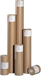AllorA Abdeckpapier für Lackierer/Maler | Abdeckkraftpapier | Lackschutzpapier | ergibig, superdicht & reißfest | 40gr./m² | 450m Rolle in verschiedenen Breiten (60cm Breite)
