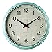 YAVIS Countryside Style Metal Wall Clock, Retro Vintage Wall Clock, Non Ticking Silent, Easy to Read for Living Room/Kitchen/Bedroom/Office 12.4