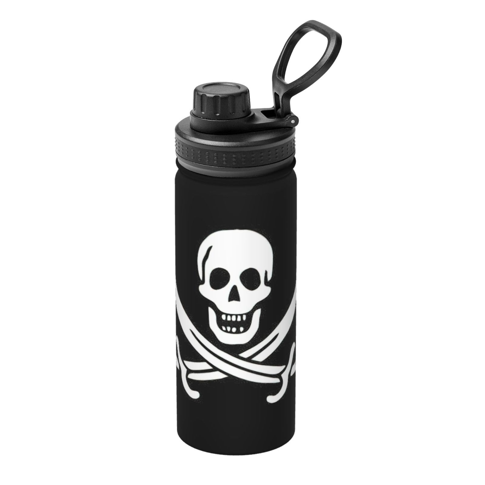 Kfjghhl Insulated Stainless Pirate Flag Steel Water Bottle For Sport Gym Travel Leak Camping Hiking Hydration