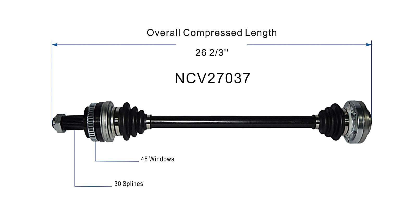 Amazon.com: GSP NCV27037 CV Axle Assembly - Compatible with Select