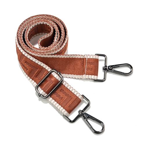 Image of Wide Purse Strap Replacement Crossbody Canvas Shoulder Bag, Universal Adjustable Straps for Bags(55 inchLong)