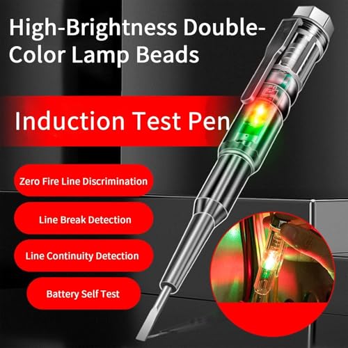 Image of 3 in 1 Accurate Detect Wiring Faults Electrical Current Pen 70-250V AC Voltage Tester Non-Contact Power Detector Pen Line Fault Plug Tester Electrical Circuit for LED Indicator Built in Screwdriver