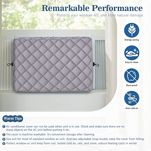 COSFLY Indoor Air Conditioner Cover AC Units Covers for Inside 17 x 13 x 3.5 Inches (L x H x D) - Thumbnail 4