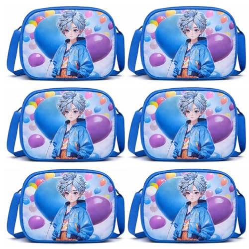Image of Asera Birthday Return Gifts Sling Bag /Picnic Bag Cartoon Theme Bags for Kids (Boys Design 6 Pcs)