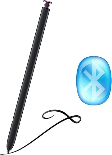 S22 Ultra S Pen con Bluetooth para Samsung Galaxy S22 Ultra 5G SM-S908 Stylus Pen con control remoto S22 Ultra S Pen Reemplazo (borgoña)