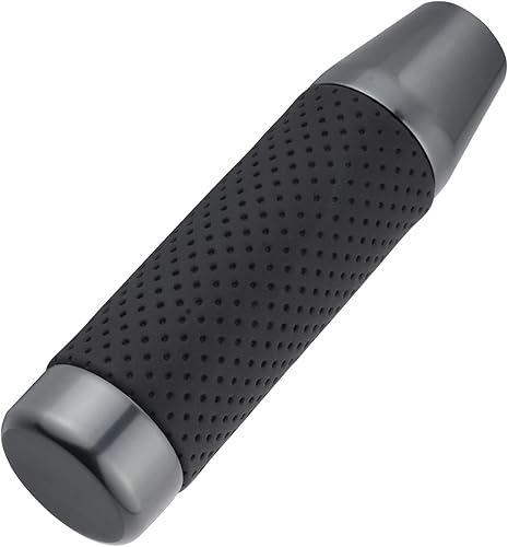 Miniatura 7 de Abfer Perilla de palanca de cambios con peso, adaptador de palanca de cambios de cuero para la mayoría de camiones manuales automáticos, color gris