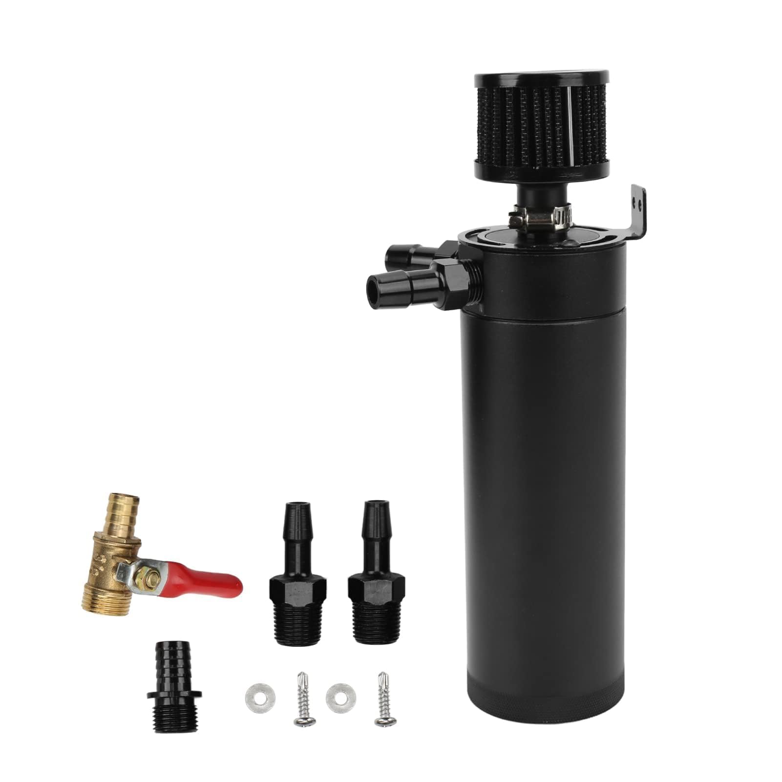 Serbatoio di Raccolta Dell'olio, Serbatoio di Raccolta Dell'olio Universale a 2 Porte Serbatoio del Serbatoio Separatore Dell'olio Dell'aria del Motore con Filtro di Sfiato Reimballaggio Dell'automobi