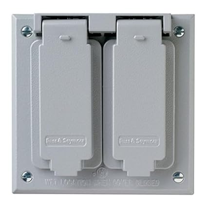 Legrand-Pass & Seymour CA18G Pass & Seymour CA18G-WEATHER Proof 2 Gang 1 Toggle/ 1 Duplex Cover