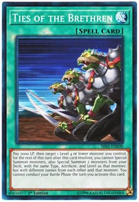 Amazon Co Jp 遊戯王 英語版 Sr05 En030 Ties Of The Brethren 同胞の絆 ノーマル 1st Edition ホビー 通販