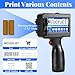 WCUOYJET Handheld Inkjet Printer & Coding Machine, WUOYJET TIJ770 Portable Inkjet Printer Gun with 42ml Quick-Dry Ink for Date/Batch/QR Code/Barcode/Image Printing