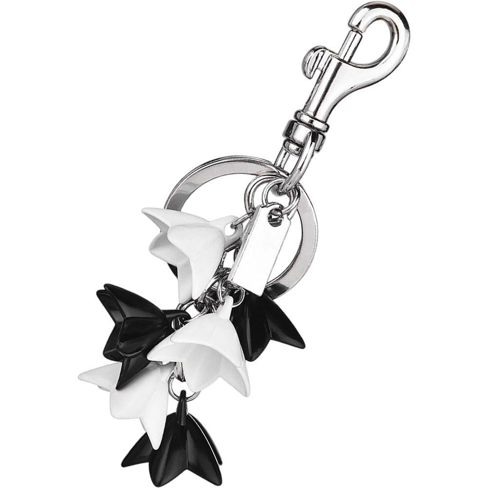 Sslvya Lily of The Valley Keychain Bag Charms Metal Flower Keyring Pendant Purse Car Key Chain Bag Accessories